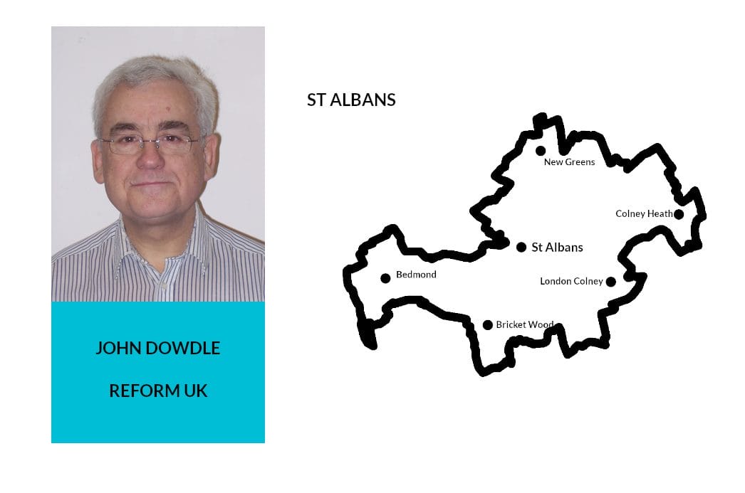 St Albans candidate – John Dowdle, Reform UK